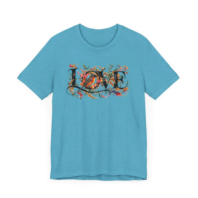 Love Bird Robin T-shirt, Bird Lover T shirt