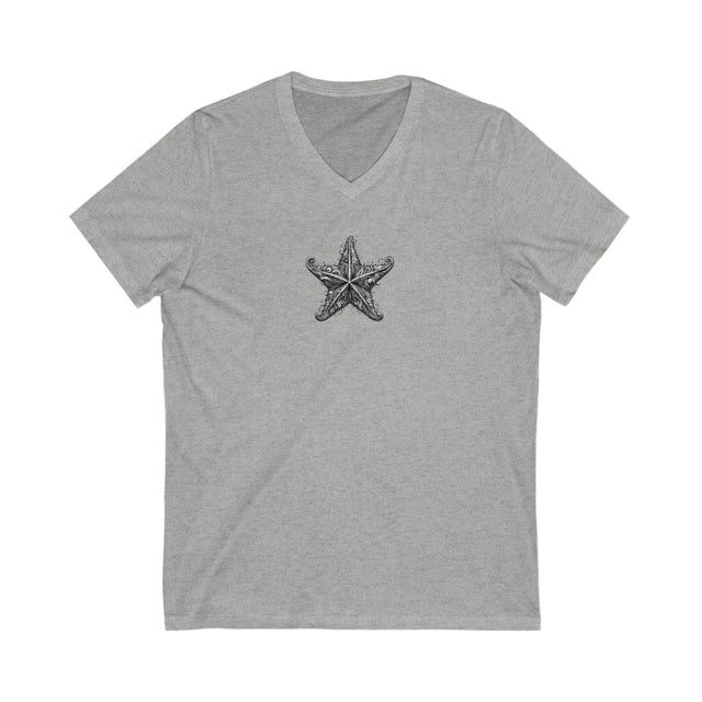 Starfish Splendor V-neck, Filigree Animal Collection, Ocean Lover t-shirt