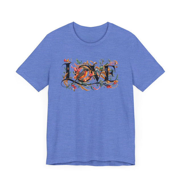 Love Bird Robin T-shirt, Bird Lover T shirt