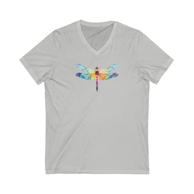 Rainbow Dragonfly,Dragonfly lover,Insect fan,Pride Shirt,LGBTQ,Queer,Rainbow Animals,V-Neck Tee