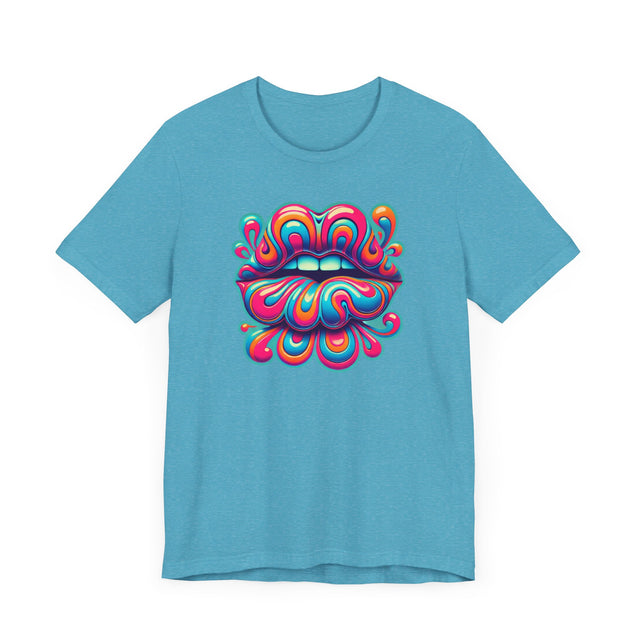 Psychedelic Blue Lips T-shirt