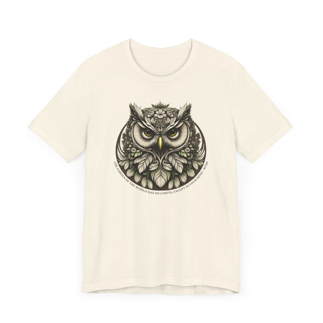 Owl Garden of the World T-shirt, Rumi Shirt