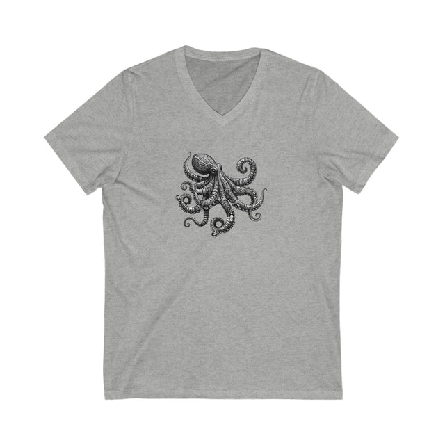 Octopus tee, Filigree Animal Collection V-neck, Ocean Lover T-shirt, Nautical Tee