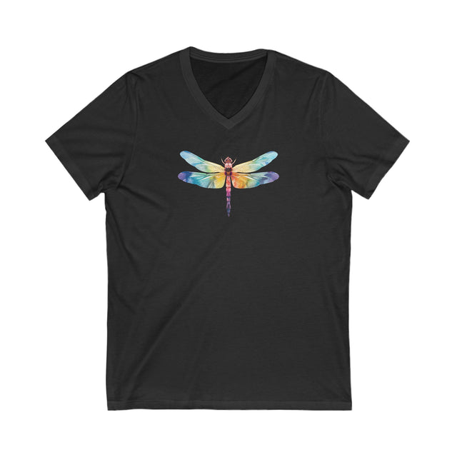 Rainbow Dragonfly,Dragonfly lover,Insect fan,Pride Shirt,LGBTQ,Queer,Rainbow Animals,V-Neck Tee