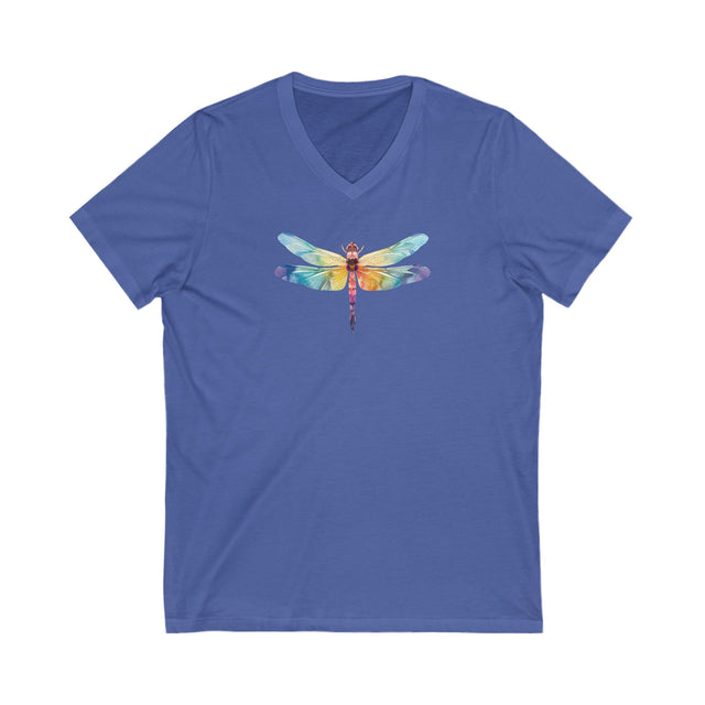 Rainbow Dragonfly,Dragonfly lover,Insect fan,Pride Shirt,LGBTQ,Queer,Rainbow Animals,V-Neck Tee