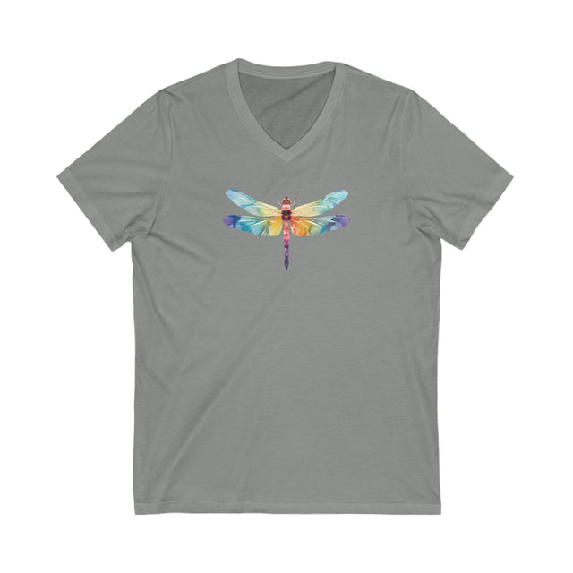 Rainbow Dragonfly,Dragonfly lover,Insect fan,Pride Shirt,LGBTQ,Queer,Rainbow Animals,V-Neck Tee