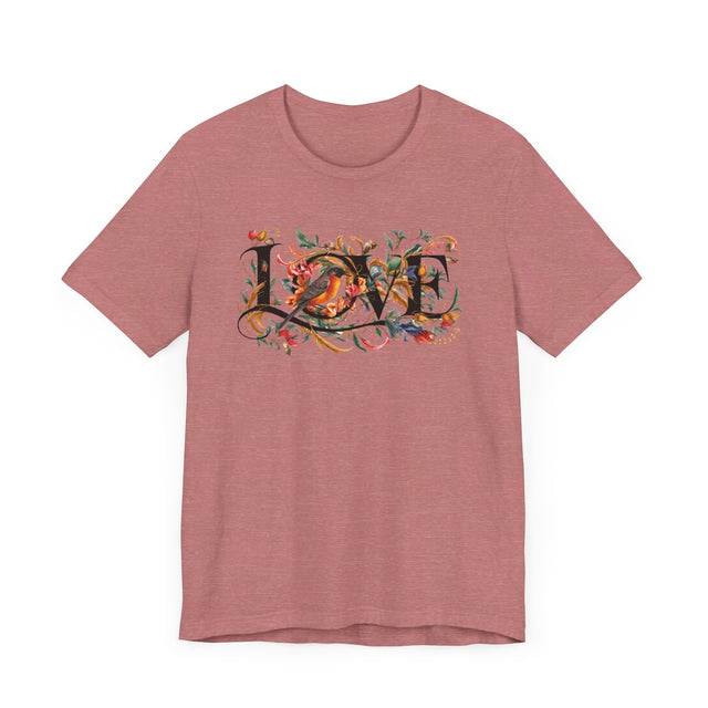 Love Bird Robin T-shirt, Bird Lover T shirt