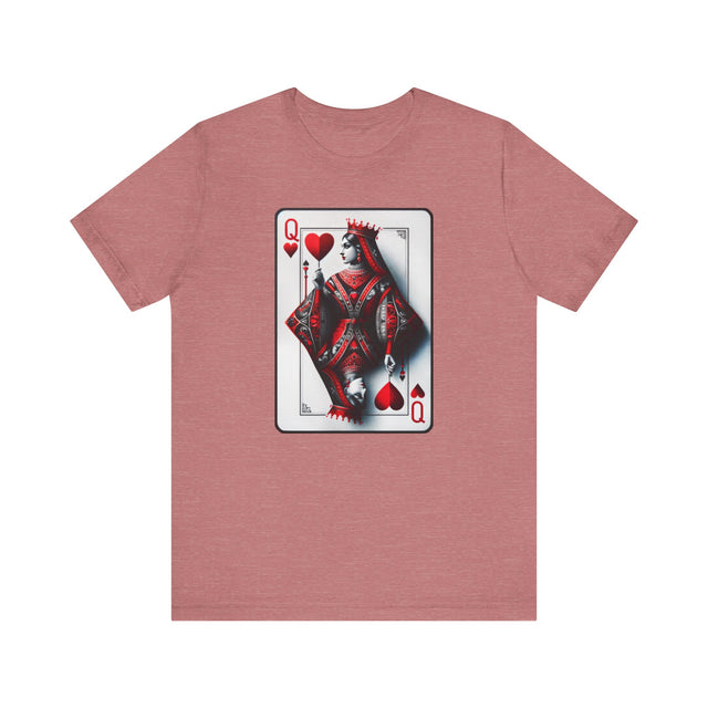 Queen of Hearts,Playing card shirt,Mothers Day Gift,Mystical Cards Tee,Valentine's Gift,Gift for her,New Mom Gift,Gift for Wife,Poker shirt