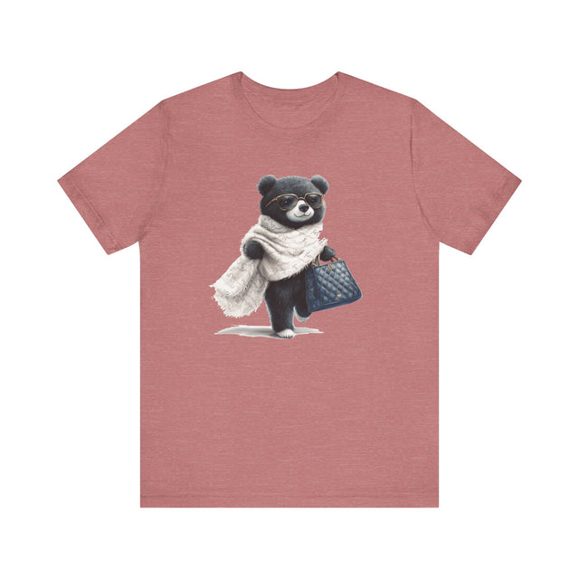 Coco Bear T-Shirt, Fashionista Bear Tee, Great Gift for her, Adorable Fashion Gift