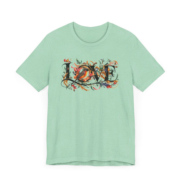 Love Bird Robin T-shirt, Bird Lover T shirt