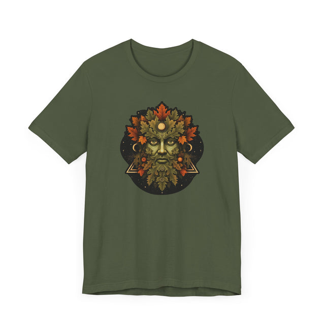 Green Man Fall Tee, Autumn T-shirt