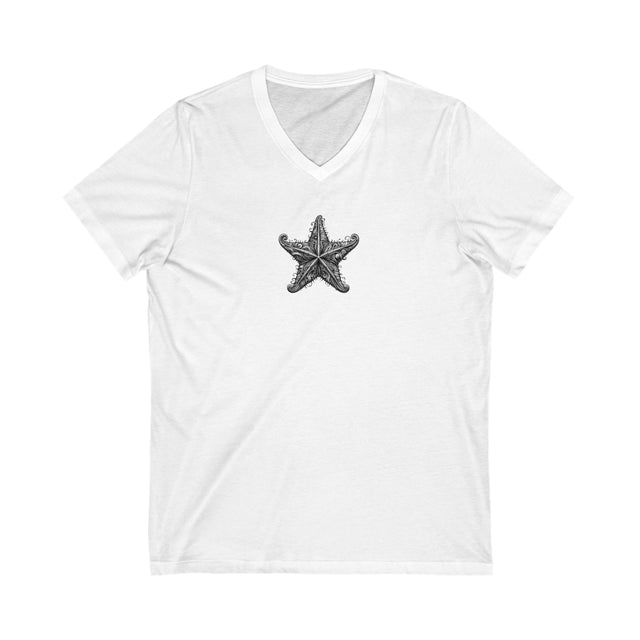 Starfish Splendor V-neck, Filigree Animal Collection, Ocean Lover t-shirt