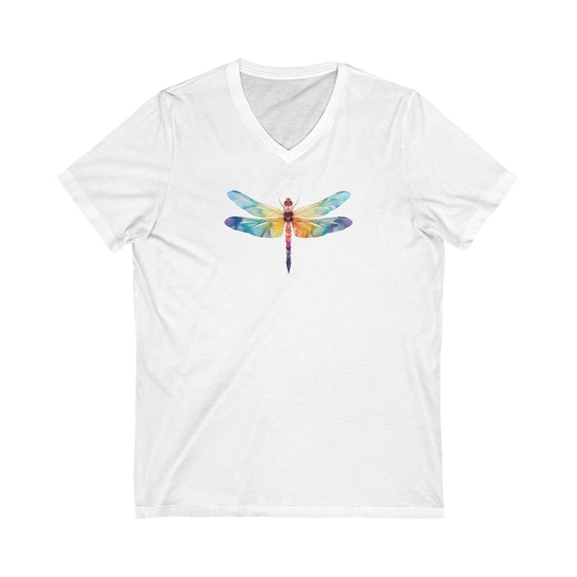 Rainbow Dragonfly,Dragonfly lover,Insect fan,Pride Shirt,LGBTQ,Queer,Rainbow Animals,V-Neck Tee