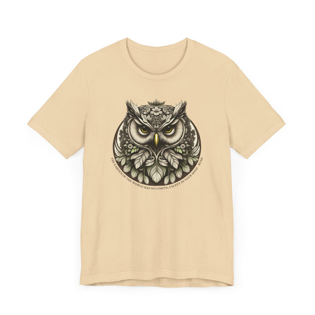 Owl Garden of the World T-shirt, Rumi Shirt