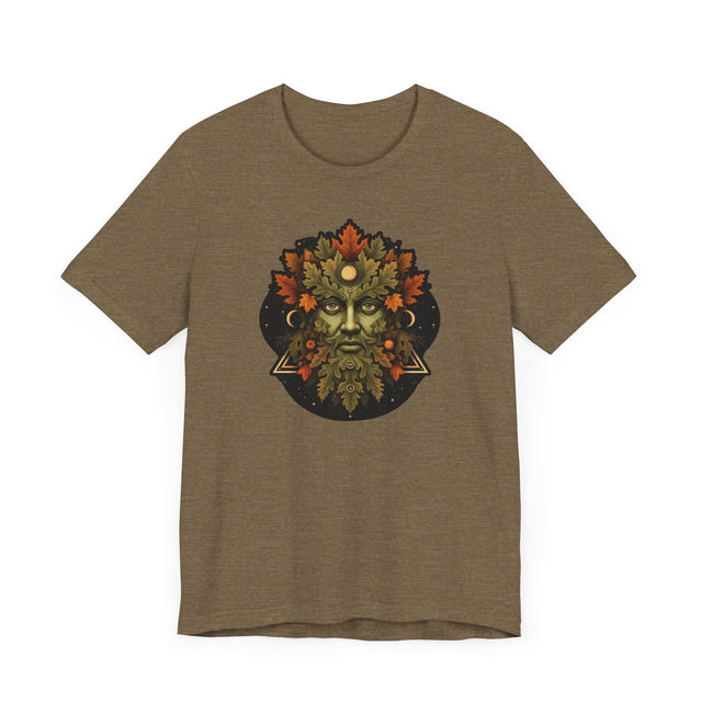 Green Man Fall Tee, Autumn T-shirt