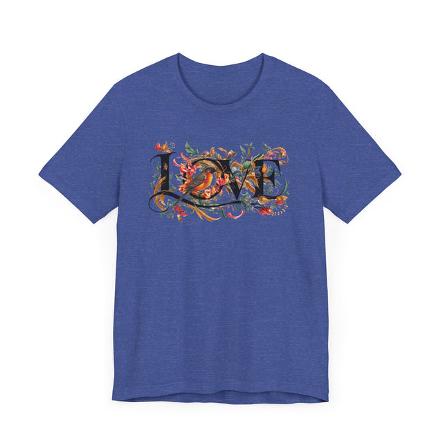 Love Bird Robin T-shirt, Bird Lover T shirt