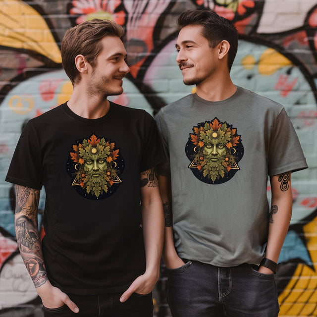 Green Man Fall Tee, Autumn T-shirt