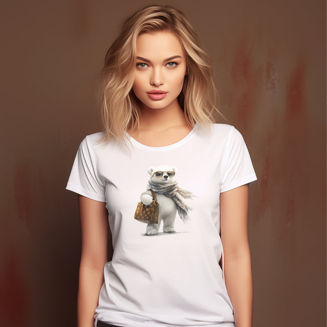 Louis Bear T-Shirt, Fashion Icon Bear T-Shirt, Fashionista Gift