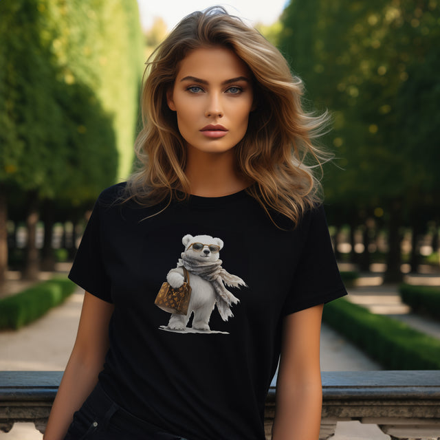 Louis Bear T-Shirt, Fashion Icon Bear T-Shirt, Fashionista Gift