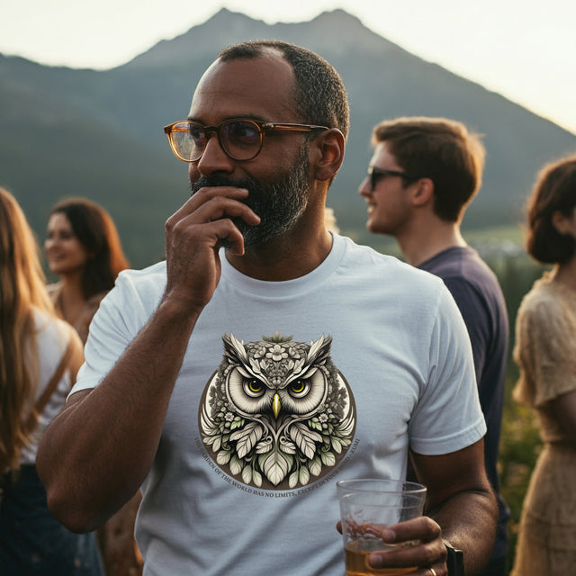 Owl Garden of the World T-shirt, Rumi Shirt