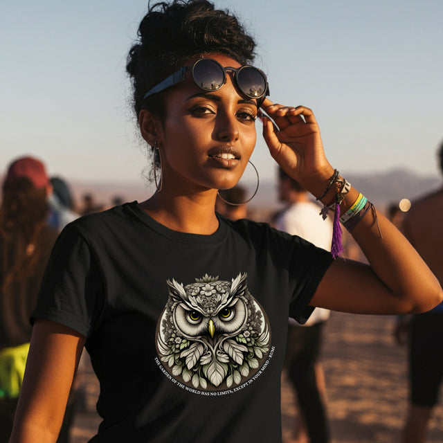 Owl Garden of the World T-shirt, Rumi Shirt