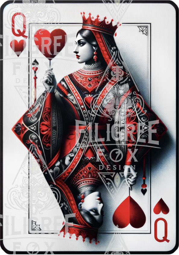 Queen of Hearts,Playing card shirt,Mothers Day Gift,Mystical Cards Tee,Valentine's Gift,Gift for her,New Mom Gift,Gift for Wife,Poker shirt